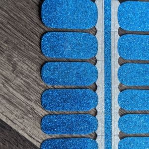 Nail Wraps - Blue Glitter